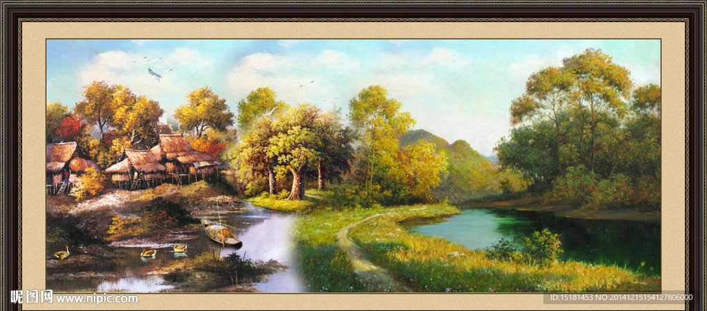 油画风景装饰画