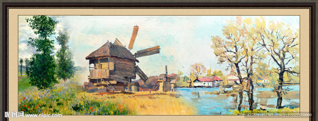 油画风景装饰画