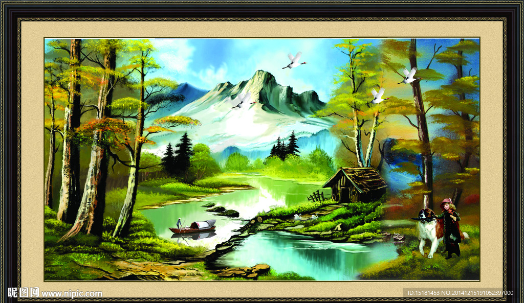 油画风景装饰画