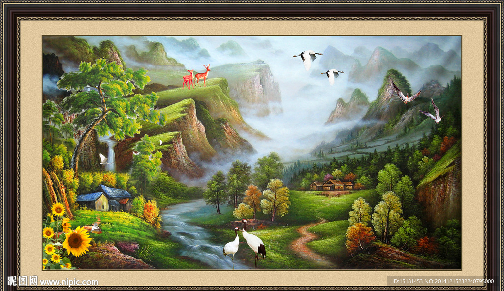 油画风景装饰画