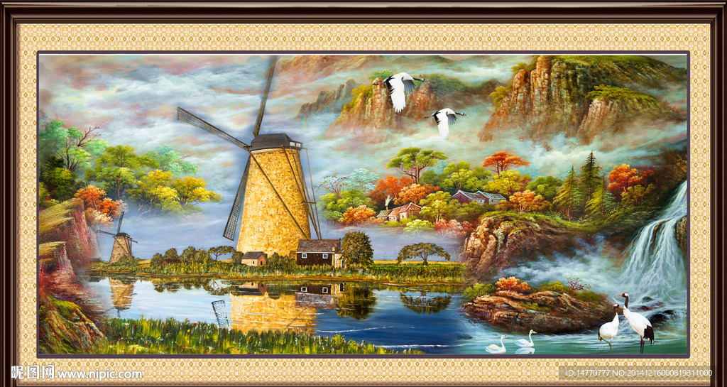 油画风景装饰画