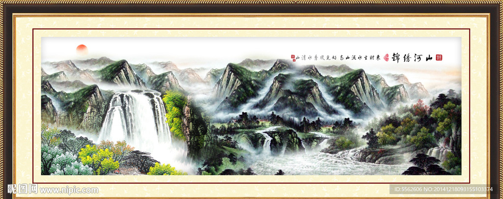 国画山水装饰画