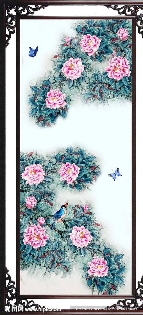 花开富贵装饰画