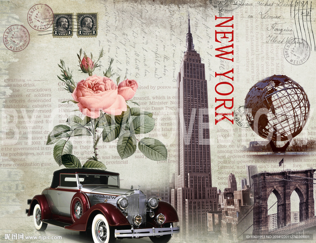 欧美风格装饰画