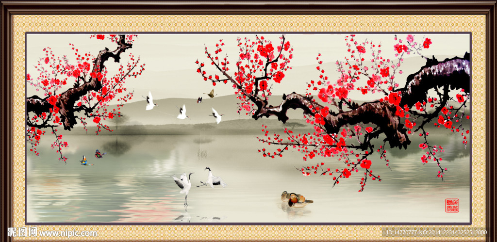 梅花装饰