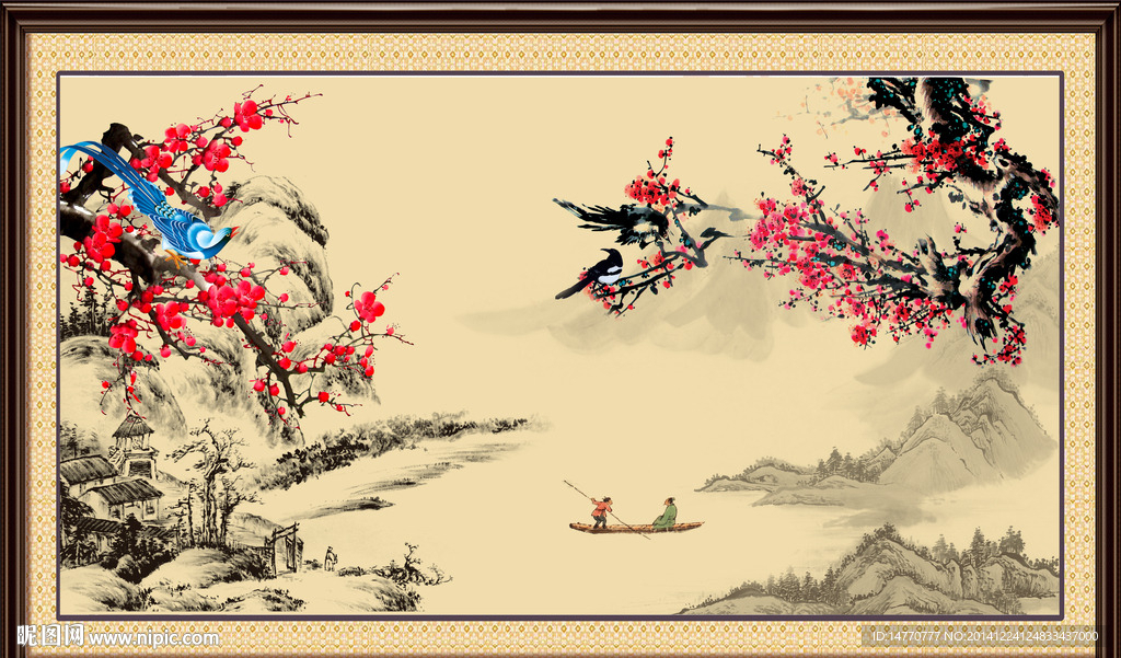 梅花国画