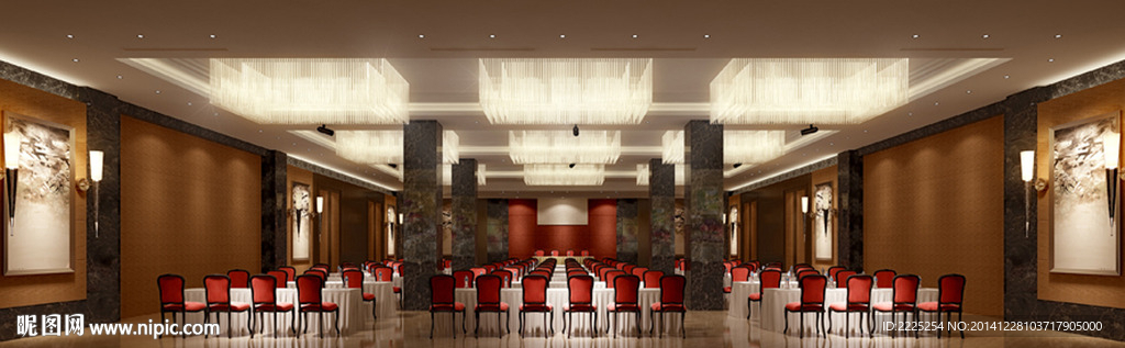 酒店宴会大厅效果图