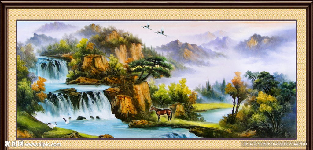 山水油画