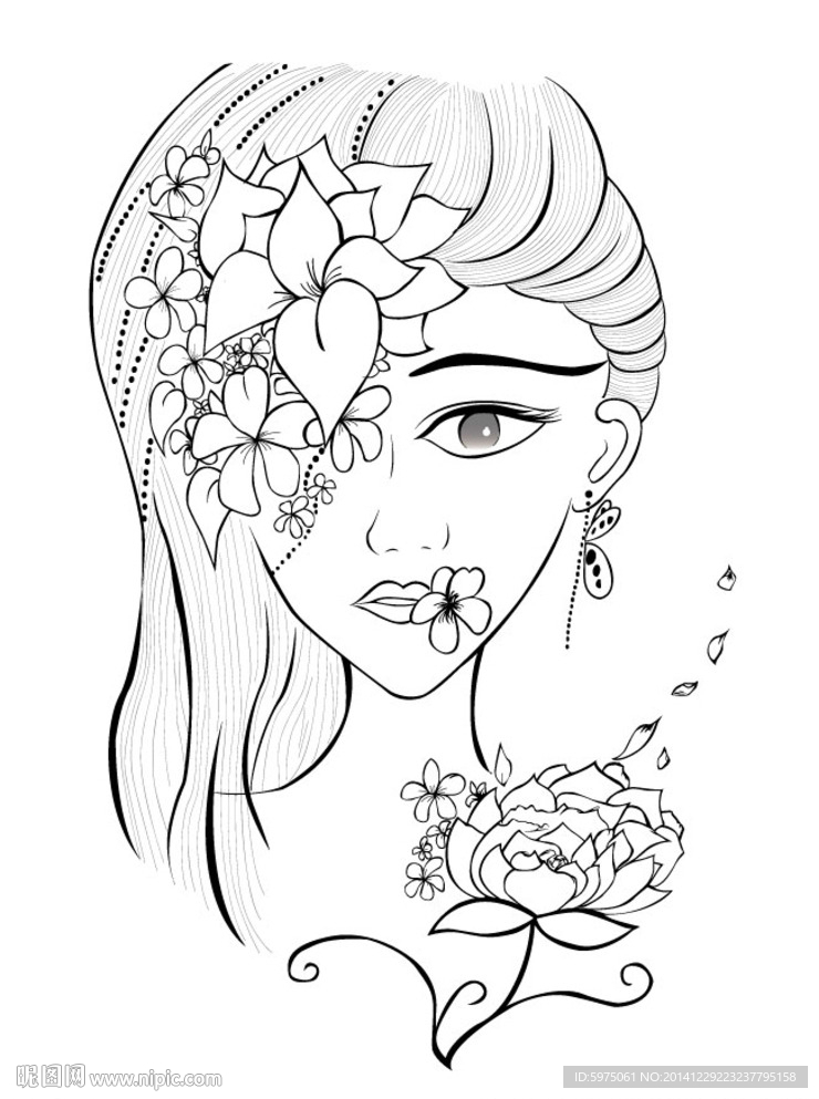 美女插画