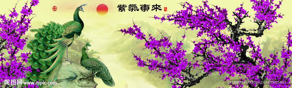 钻石画十字绣花开富贵