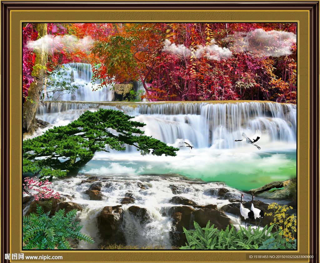 风景画流水生财