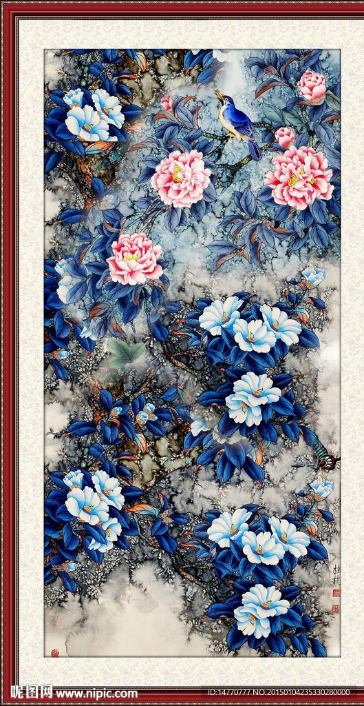 花开富贵装饰画
