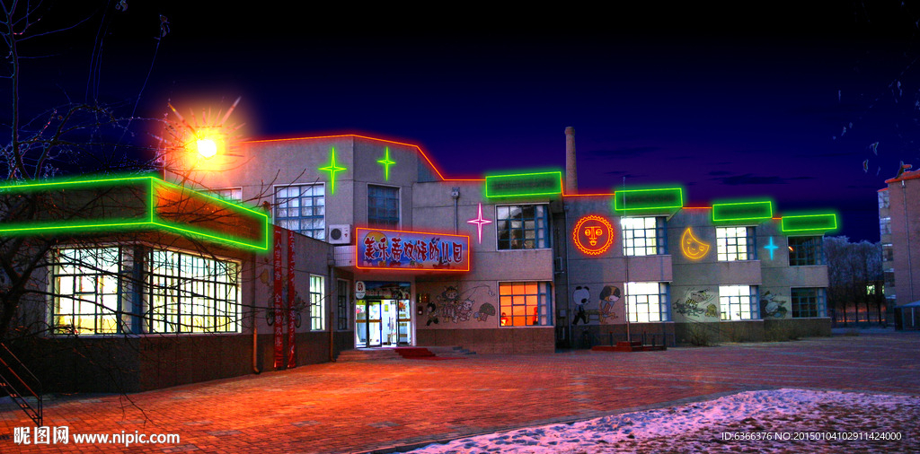 厂区亮化 夜晚 亮化 泛光灯