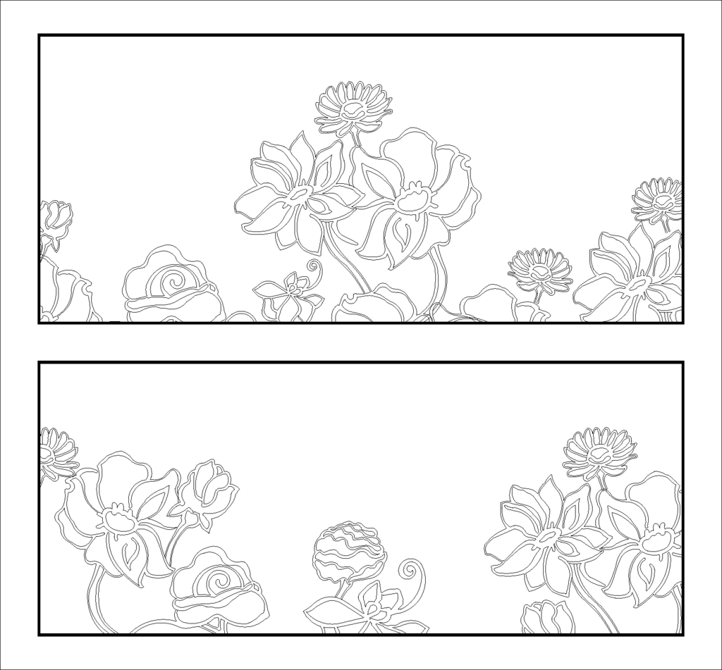 荷花装饰图案