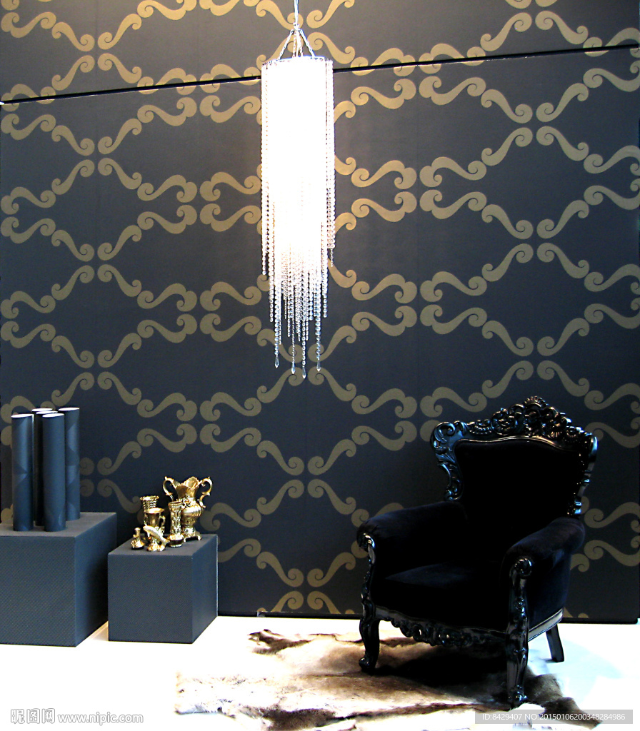 欧式家居 壁纸墙纸效果图