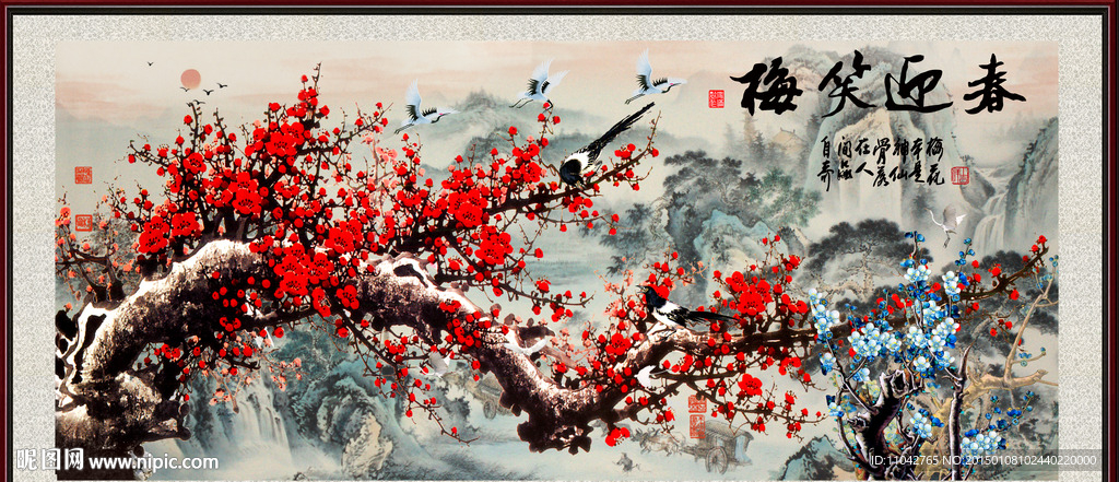 红梅报春