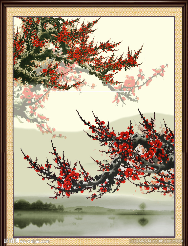 梅花装饰画