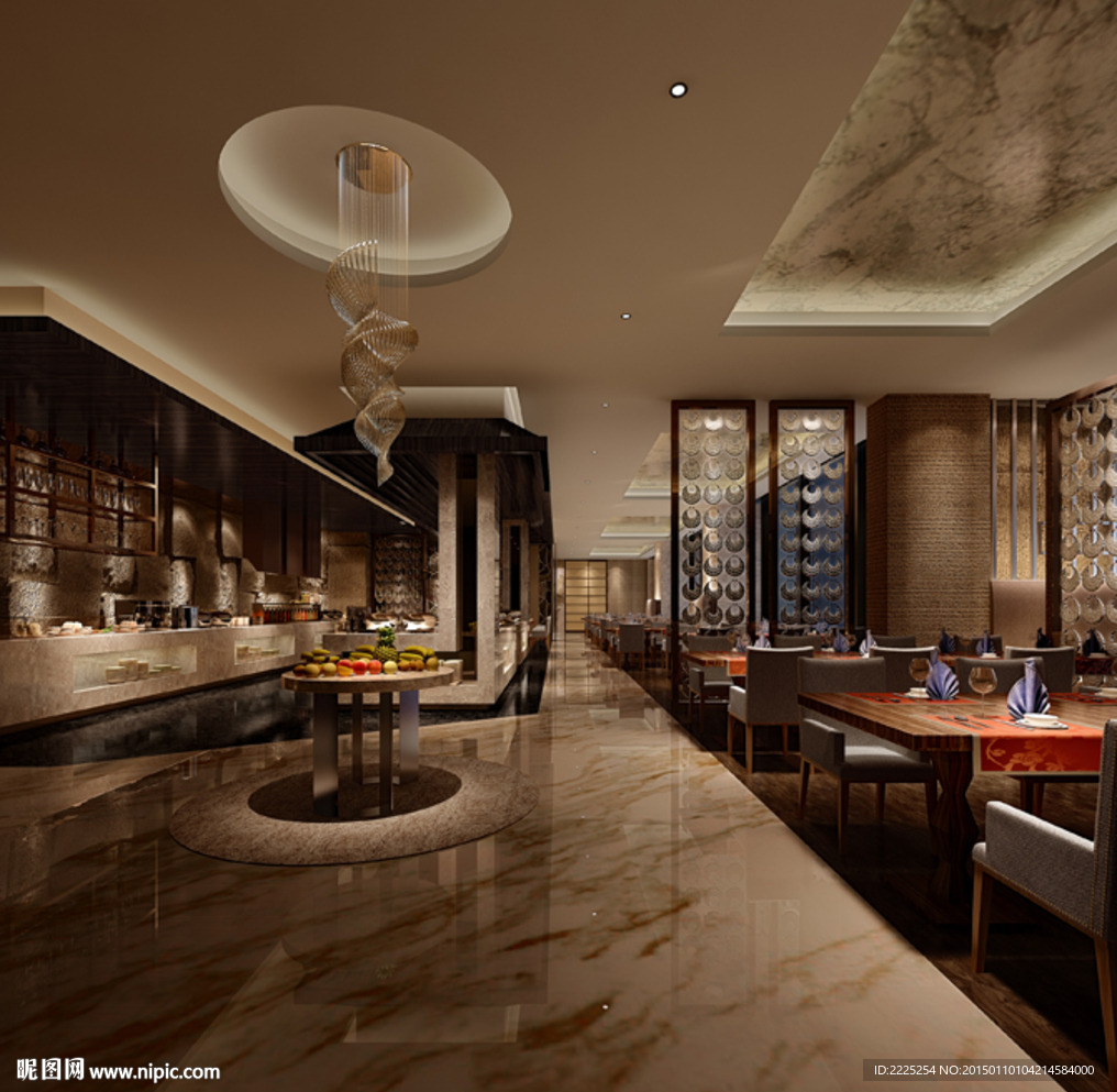 酒店自动餐厅效果图