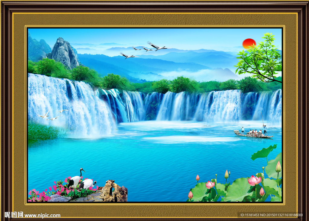流水风景