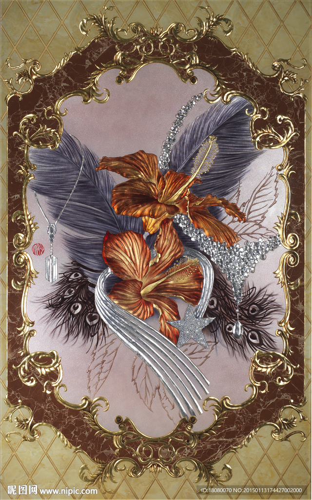 富贵 高端 吉祥 工笔 创意