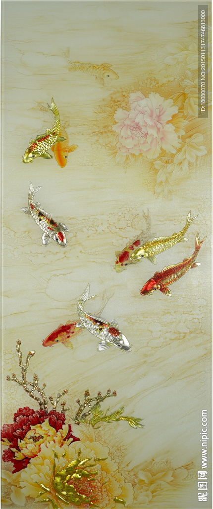 富贵鱼 富贵牡丹 牡丹鱼