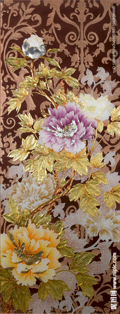 富贵图案 富贵牡丹 欧式牡丹