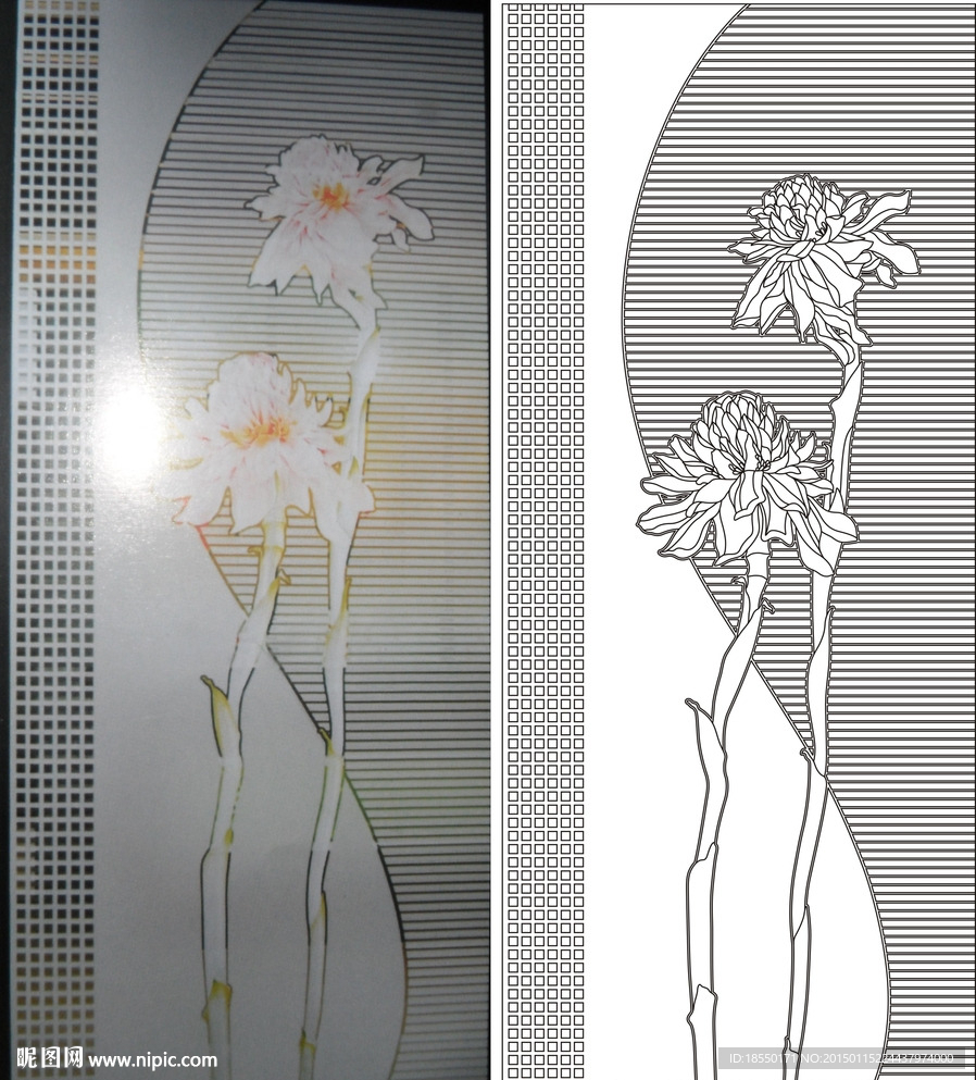 花 艺术玻璃