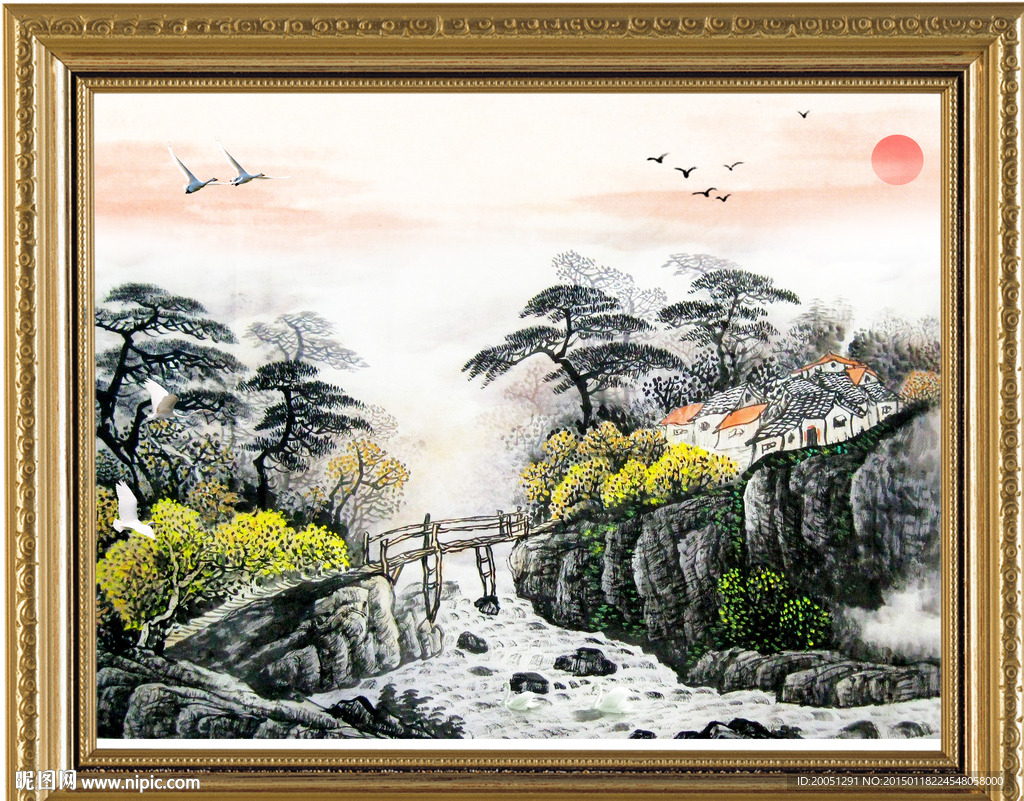 山水国画