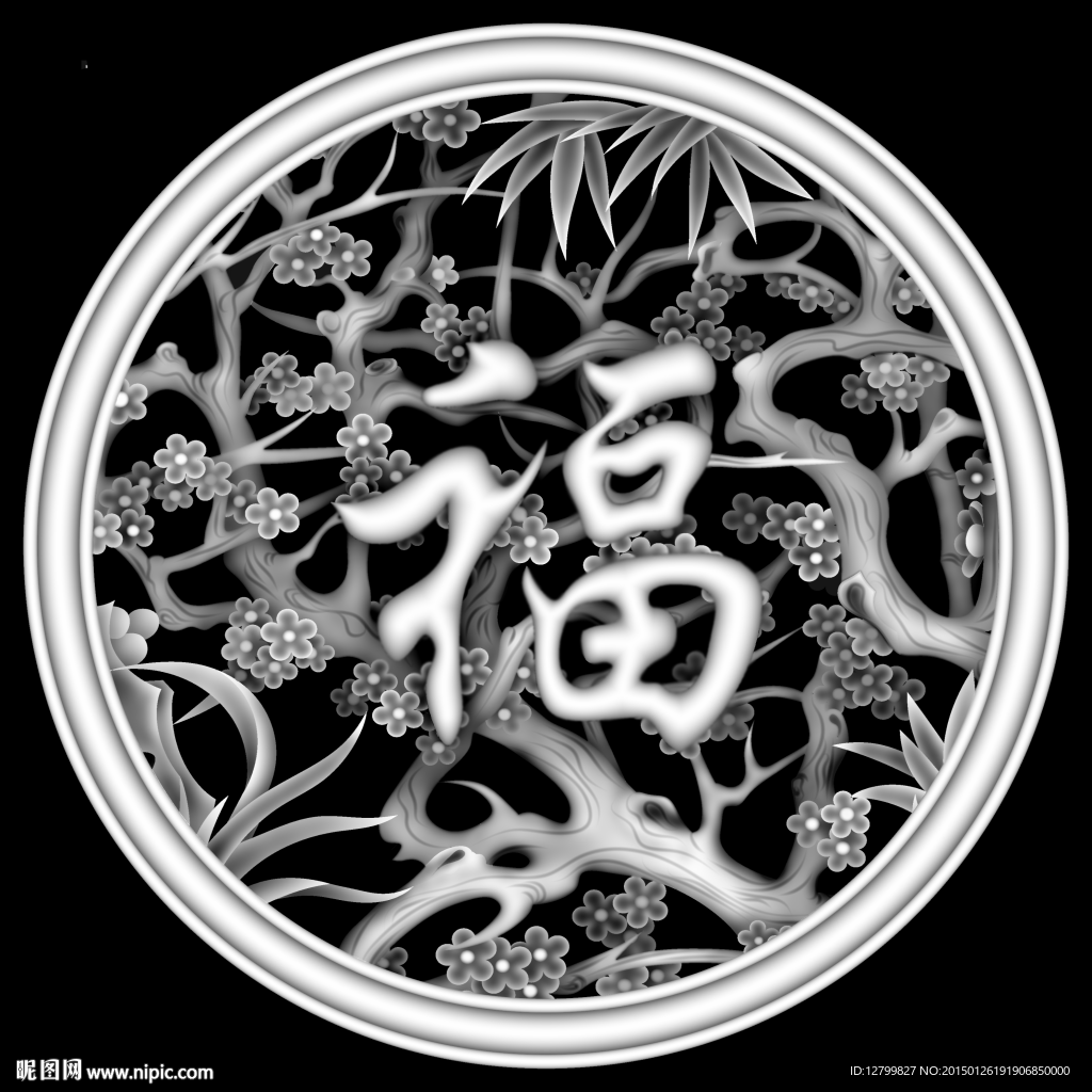 精品四季福灰度图