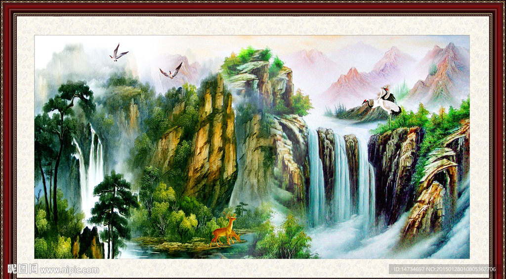 山水油画