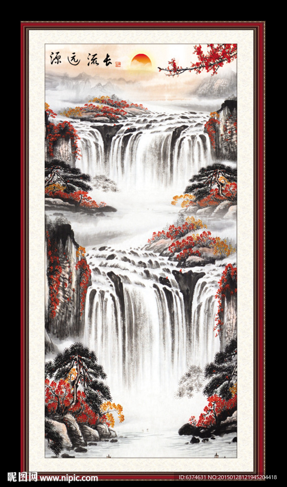水墨山水画