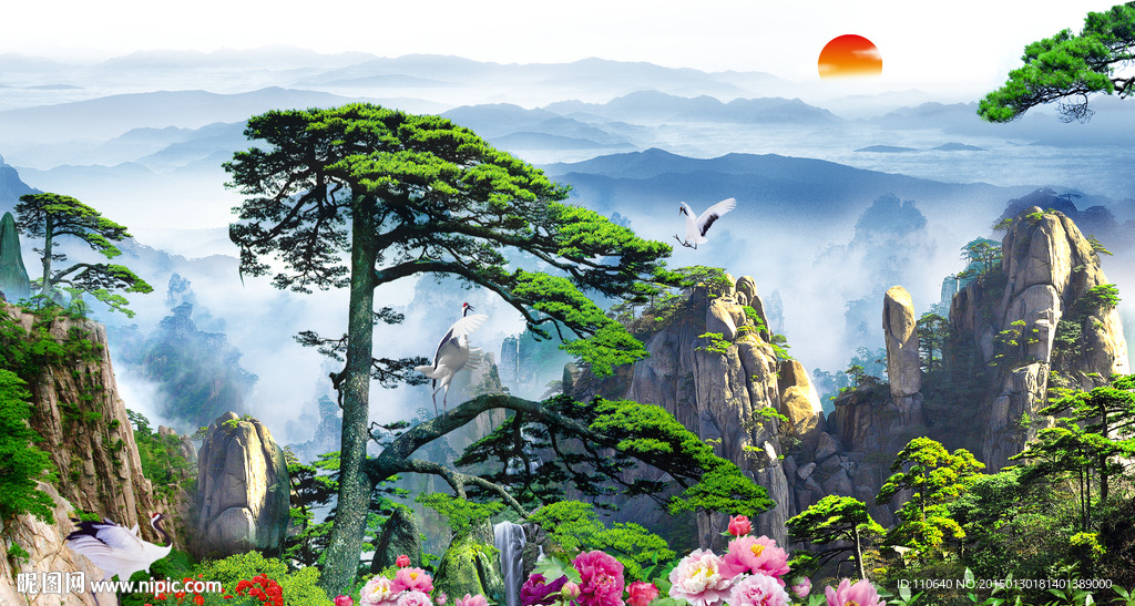 黄山迎客松
