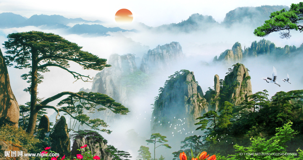 黄山迎客松