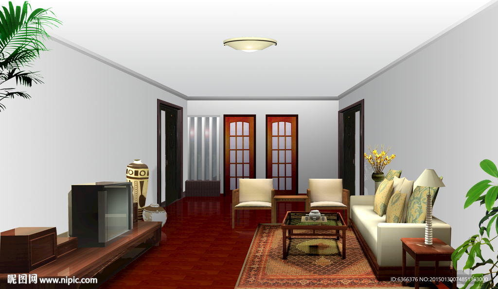 客厅简装效果图