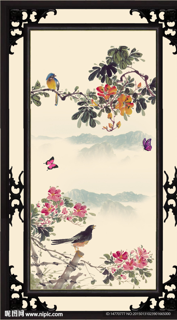 国画花鸟装饰画