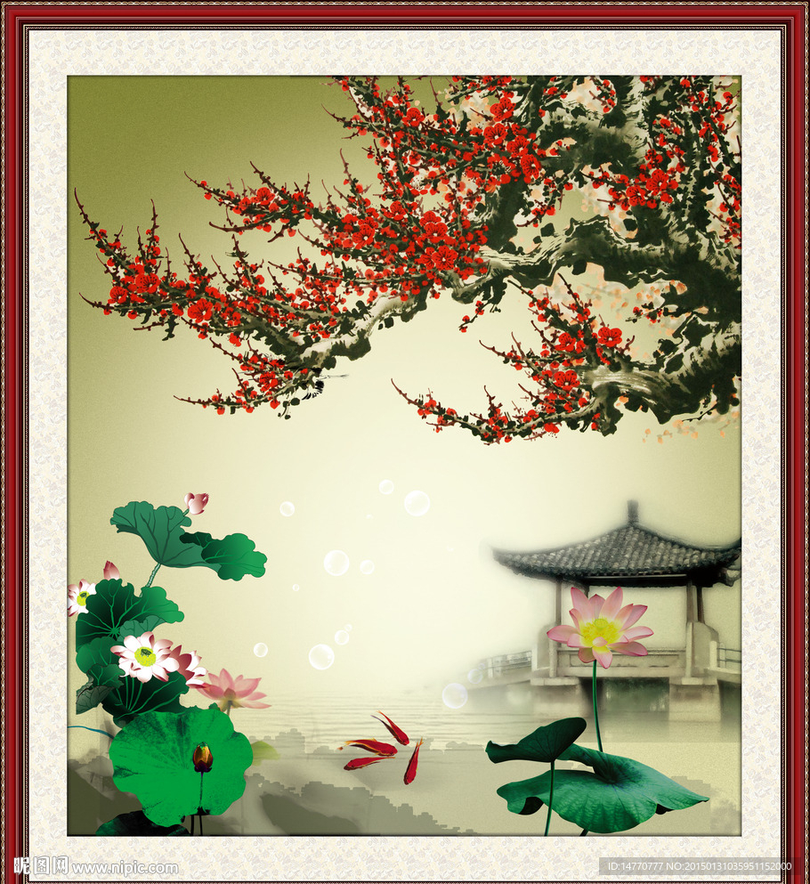 梅花风景画