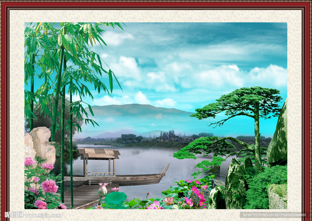迎客松风景