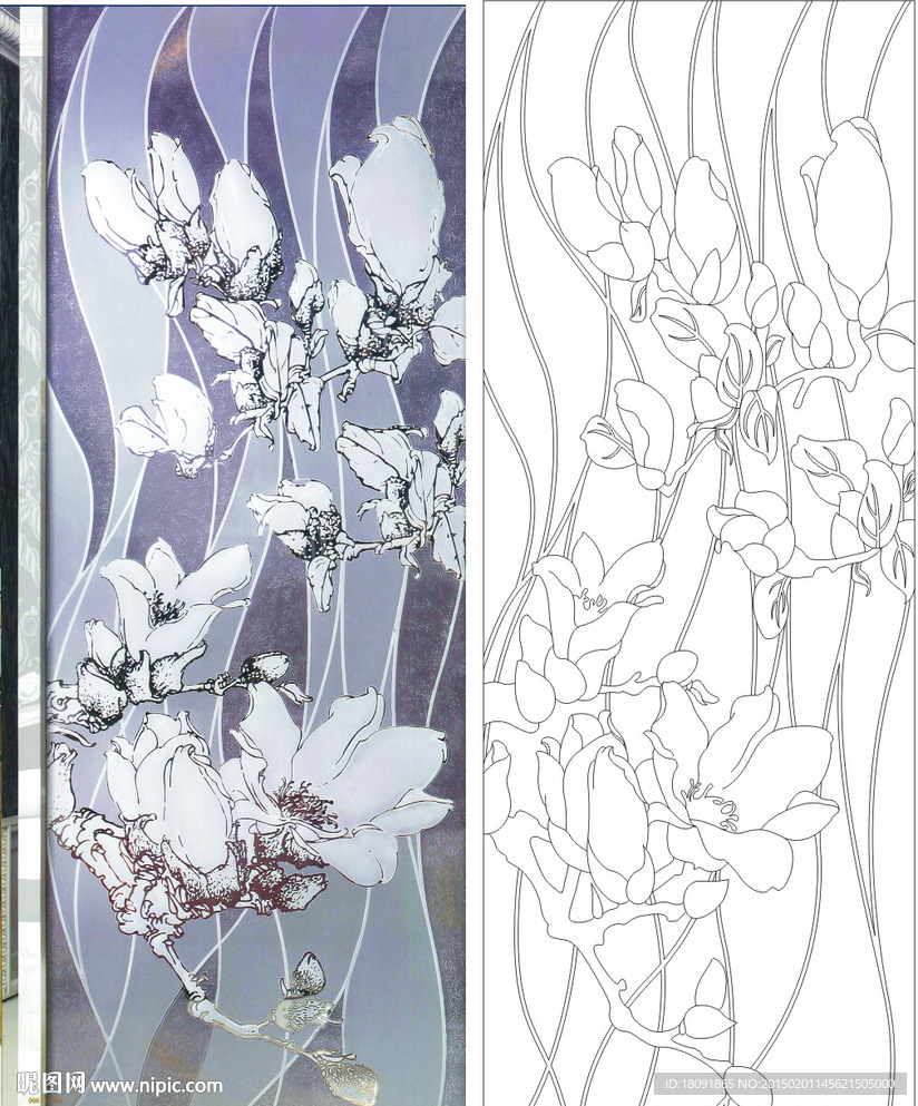 欧式 玉兰花