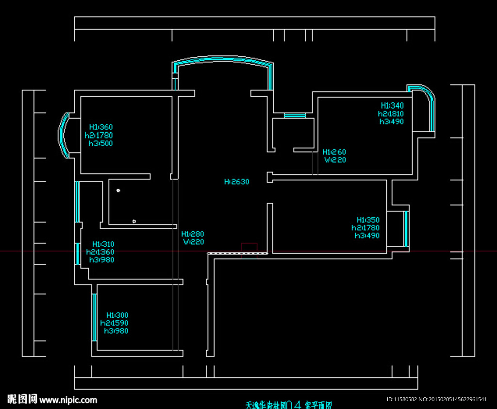 天逸华府-桂园CAD户型图