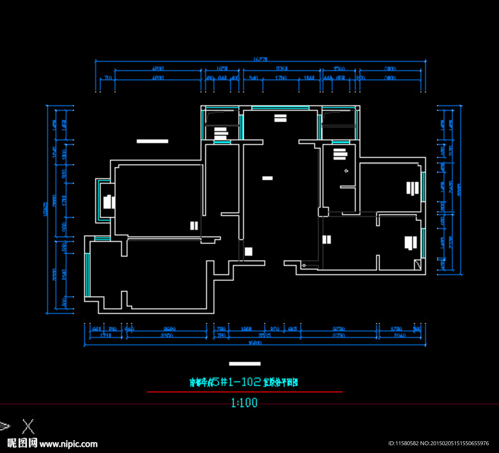 南都华府CAD户型图