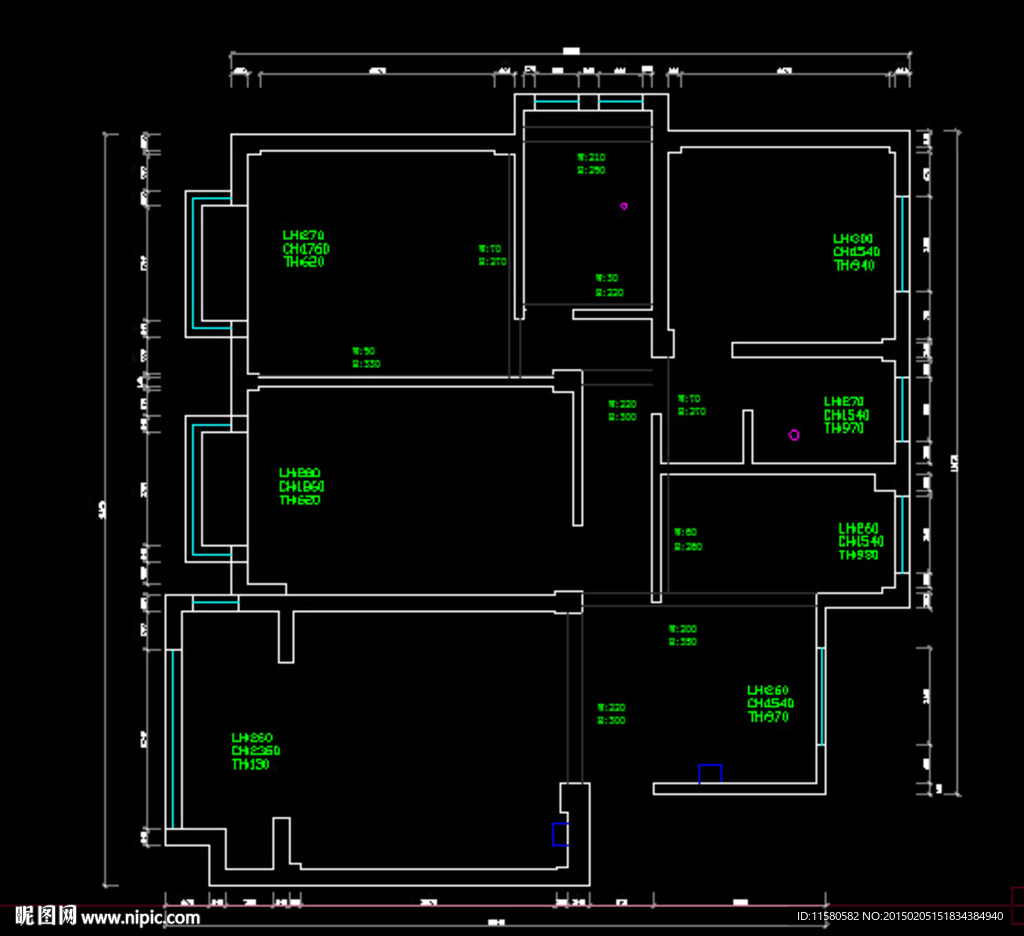 南都华府CAD户型图