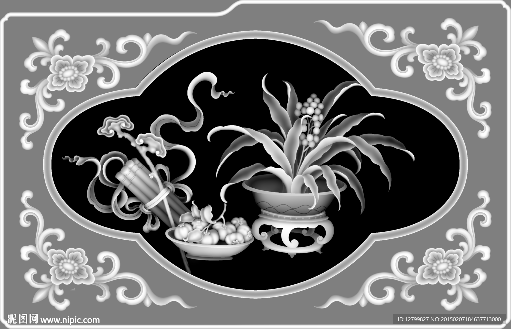 花灰度图