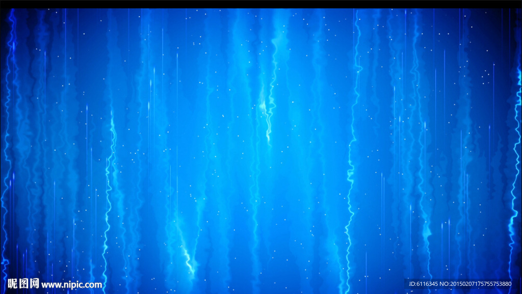 蓝色流水流光