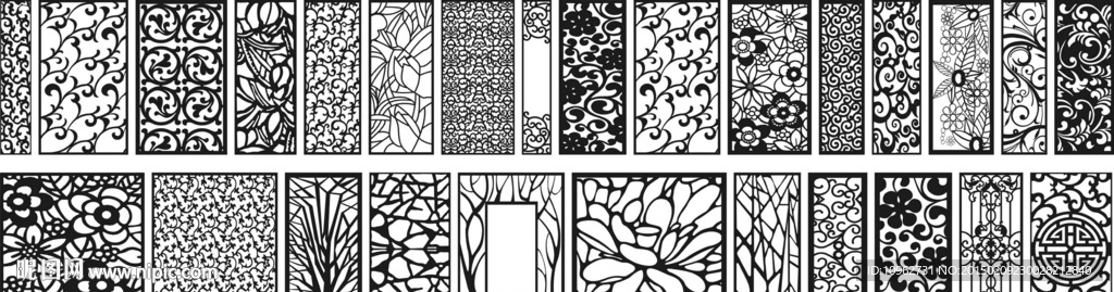 镂空雕花 隔断雕花