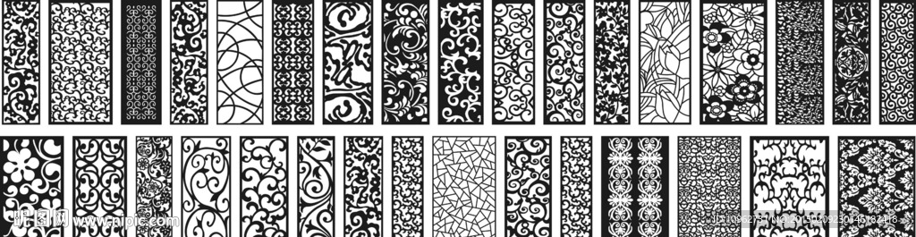 镂空雕花 隔断雕花