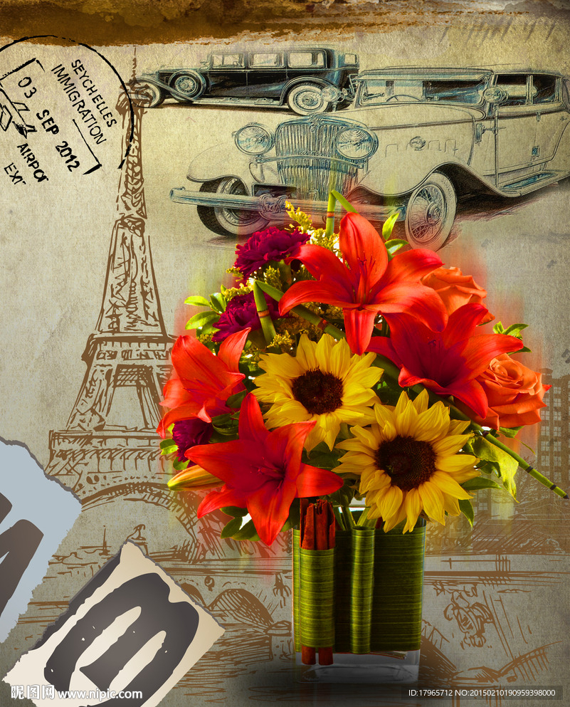 英伦风 欧美风格画