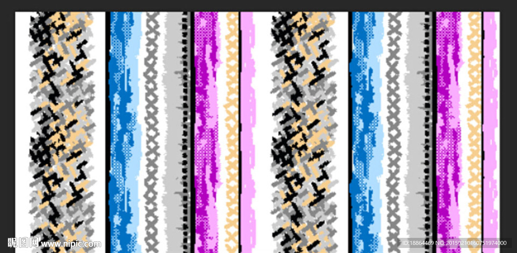 被单印花烂花图案