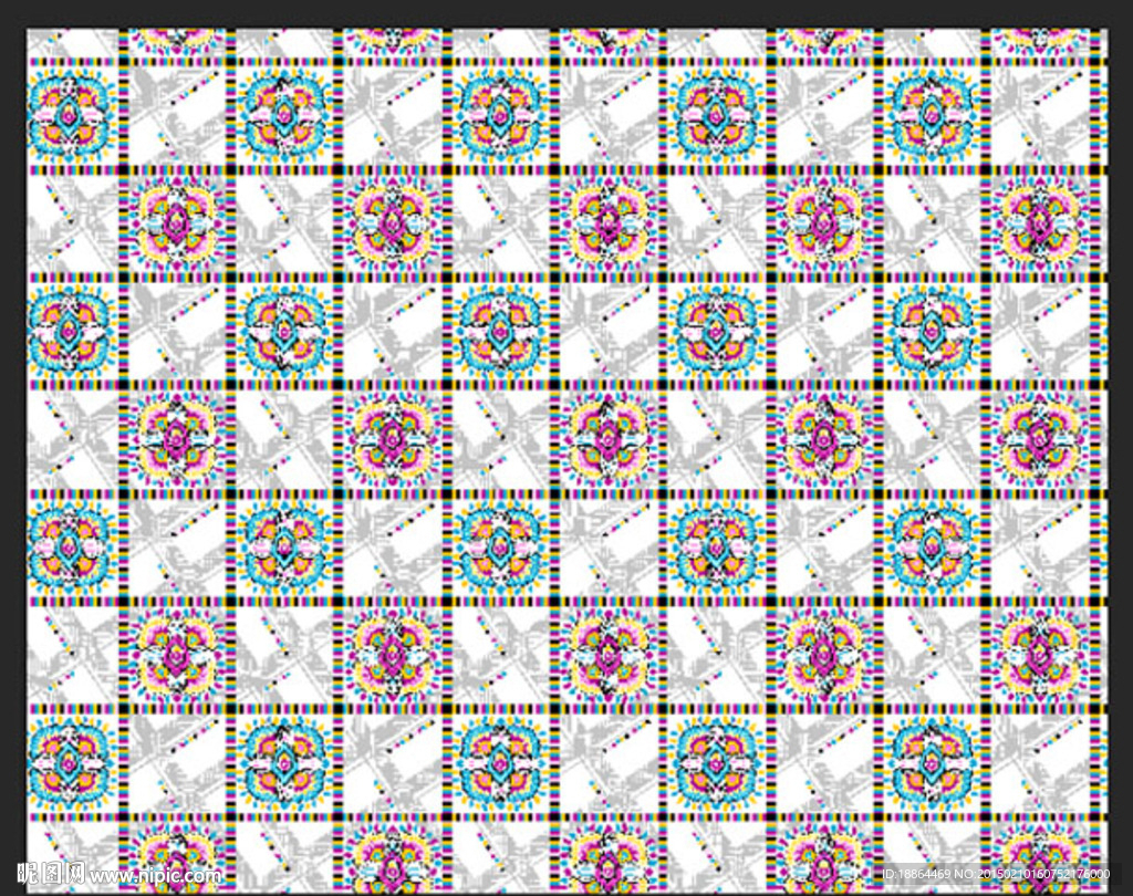 窗帘 面料印花图案