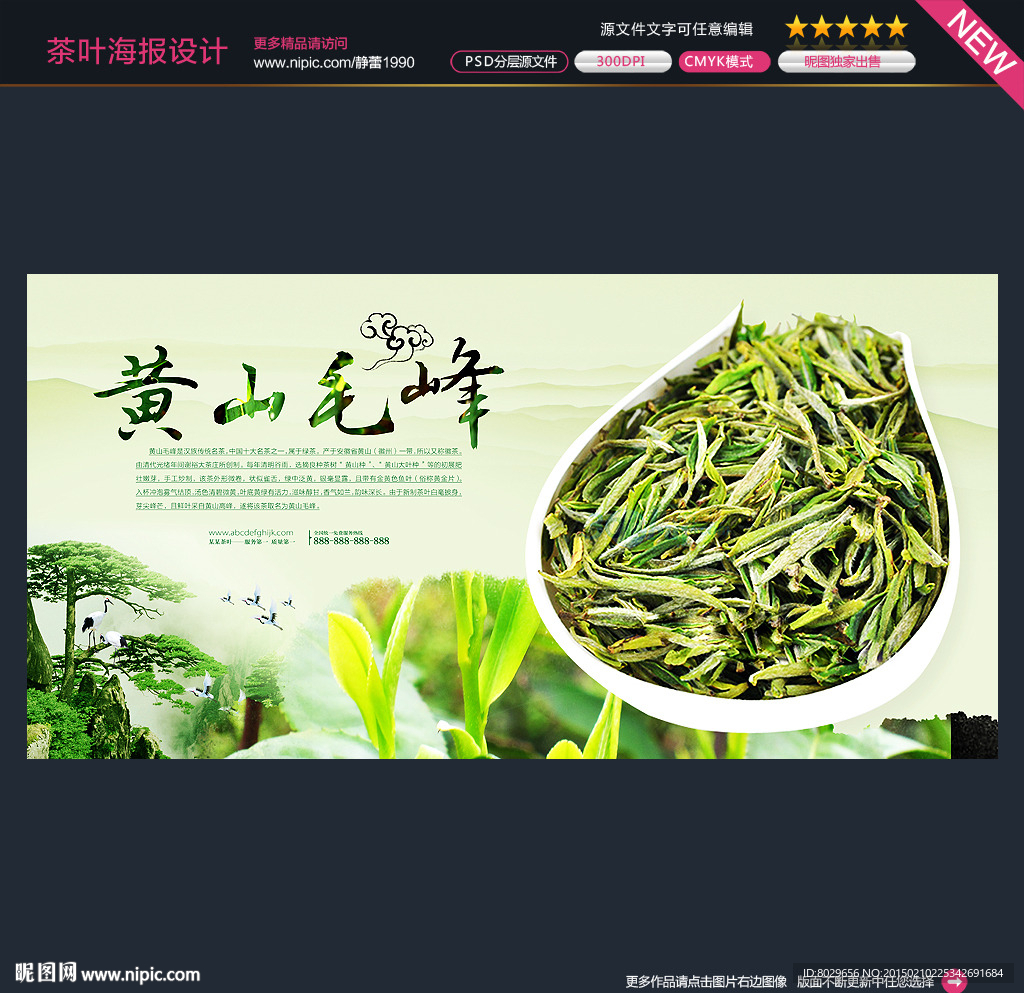 黄山毛峰海报图片