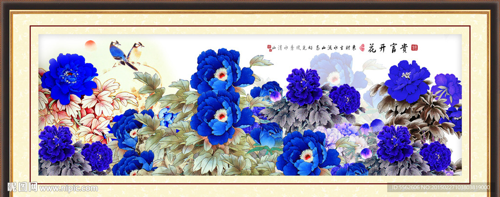 牡丹花装饰画